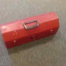 Vintage Red Metal Rusty Toolbox Farmhouse Rustic Decor picture