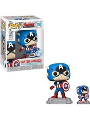 The Avengers Earth's Mightiest Heroes Captain America with Pin, Amazon Ex #1290 picture