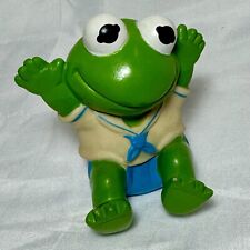 Vintage 1989 Muppet Babies Kermit The Frog Squeaky Toy 3”  picture