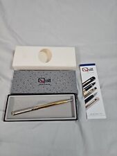 Vintage Quill Silver & Gold Ballpoint Pen USA NYSUT Logo Teachers Union NICE picture