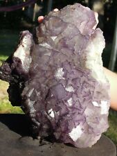 15.4 LB Large Stepped Purple Fluorite Mineral Specimen - Stunning Piece picture