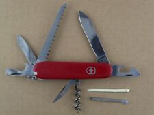 Victorinox Camper Swiss Army Pocket Knife - Red - Wood Saw Corkscrew - Very Good picture