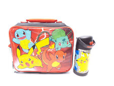Pokemon Original Starter Insulated Lunch Box 2017 Holo, Thermos Funtainer Bottle picture