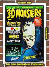 Metal Sign - 1964 3D Monster Magazine- 10x14 inches picture