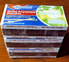 3 Boxes Diamond Large Kitchen STRIKE ANYWHERE MATCHES; 300 per box; 900 total picture
