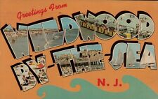  Vtg Postcard Large Letter Greetings From Wildwood By The Sea NJ New Jersey 1967 picture