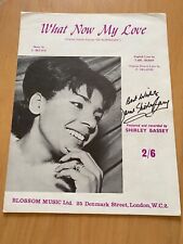DAME SHIRLEY BASSEY -SIGNED SONGSHEET WITH COA picture