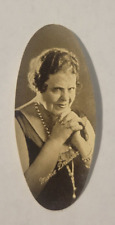 1934 Carreras Cigarettes Oval Film Stars #58 MARIE DRESSLER Blank Back (A) picture