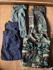 BDU Pants Dress Shirt Lot Green Blue Camo Riptop Rothco Military Issue Tactical picture