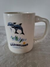 Rare Vintage Hanna Barbara Marineland Mug Made In USA Dolphins picture