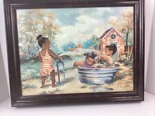 Art /Painting G Rose -Three African- Sisters In Play -Canvas Reproduction #2654 picture
