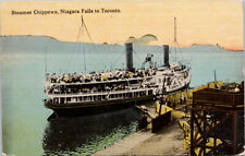 Steamer 'Chippewa' Niagara Falls to Toronto Ship Ontario c1914 Postcard H12 picture