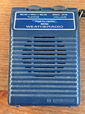 Vintage Realistic Mini Weatheradio Model 12-156 RadioShack Blue Weather Radio picture