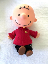 VINTAGE LARGE PLASTIC Charlie Brown Vintage Peanuts Figure  12” Tall picture