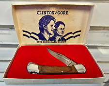 *RARE* 1992 President Democratic Limited Clinton/Gore Knife w Original Box #4098 picture