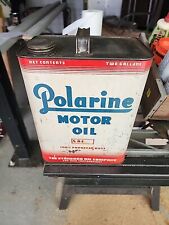 Vintage Polarine Motor Oil Can 2 Gallon Standard Oil Ohio picture