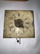 Antique Early American 30 Hr Mantel Clock Movement With Alarm & Dial picture