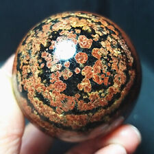 TOP186G 53mm Natural Polishing Fireworks Agate Crystal Sphere Ball Healing A2033 picture