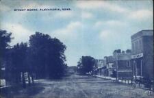 1911 Alexandria,NE Street Scene Thayer County Nebraska Antique Postcard 1c stamp picture