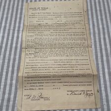 Trinity County Lumber Co Deed Of Sale 1917 signed David G Joyce picture