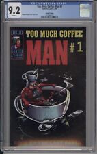 TOO MUCH COFFEE MAN #1 - CGC 9.2 - 2ND PRINTING - ADHESIVE COMICS picture