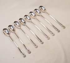 Vintage 1847 Rogers Eternally Yours Long Handled Iced Tea Spoons Silverplate 8pc picture