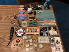 Flea Market Junk Drawer Collectible Novelty Cards Coins & More #138 picture