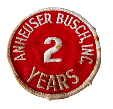 Vintage Advertising ANHEUSER BUSCH Employee 2 YEARS Service Hat Shirt 3