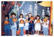 1990s Halloween Kids Classroom Vintage Photo Los Angeles CA picture
