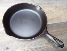 Early Unmarked Wagner Ware Smooth Bottom Cast Iron Skillet #8, 10-1/2