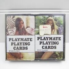 VINTAGE 1968 & 1971 PLAYBOY PLAYMATES NUDE PLAYING CARDS - TWO FULL DECKS picture
