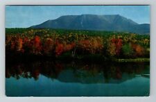 ME-Maine, Reflections Mt Katahdin, Scenic Exterior, Vintage Postcard picture