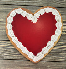 Vintage 1979 Hallmark Cards 10” Cookie Heart Paper Wall Decor Valentines Day picture