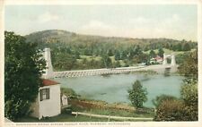 Postcard C-1910 New York Riverside Adirondacks Suspension Bridge  22-12799 picture