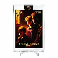 FAMILY PRAYER Prayer Art Card 2023 GleeBeeCo Holo Faith #FPCP *GOLD* Encased 1/1 picture