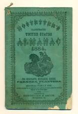 ANTIQUE 1884 HOSTETTER s ILLUSTRATED U.S. ALMANAC, PITTSBURGH Pennsylvania PA picture