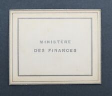 Presidential Menu? 1901 Ministry of Finance DUPRE restaurant card picture
