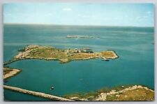 Isle of Shoals New Hampshire Aerial View Star & White Island 1972  Postcard picture