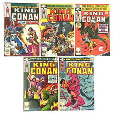 KING CONAN the barbarian Lot Marvel Comic Book 1 2 3 4 5 Bronze Age 9.4MintCGCit picture
