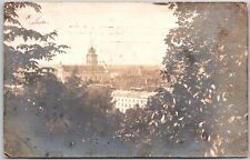 1910's Aerial View Buildings Trees Real Photo RPPC Posted Postcard picture