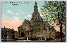 Postcard Trinity Methodist Episcopal Church Auburn New York c1910 picture