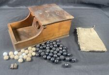 ✨Antique Wood Voting Ballot Box with Marbles  /Masonic Fraternal✨ picture