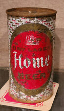 1958 HOME DRY LAGER FLAT TOP BEER CAN DREWRYS BREWING SOUTH BEND DISTRIB ATLAS picture