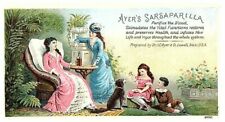 Ayer C Dr J Card Co Trade Victorian Lowell Mass. Sarsaparilla 1850s-78 Ayer's picture