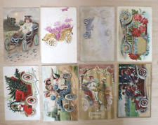 1910s automotive car themed  post cards lot brass era 8 cards included collectio picture