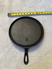 Vintage BSR Red Mountain Cast Iron Raised #9 Round Hand Griddle 11 Inches Crack picture