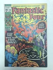 Fantastic Four #110 FN+ 1st Cover App of Agatha Harkness 1971 Marvel Comics picture