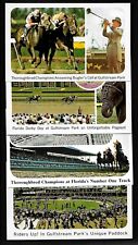 E58 Gulfstream Park Thoroughbred 4 Pcs. Buglers Call Handicap Derby Day Unused picture