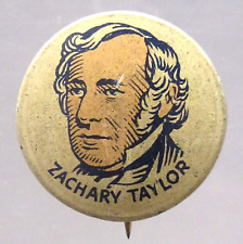 1930's ZACHARY TAYLOR Cracker Jack pinback button PRESIDENT h5 picture
