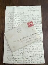 Vintage Letter Macon Augusta GA 1911 Gertrude Jackson from Florence  RS7 picture